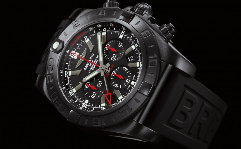 UK Black Steel Cases Copy Breitling Chronomat GMT Watches