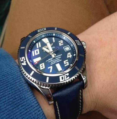 UK Swiss Pure Blue Limited Breitling Superocean Replica Watches